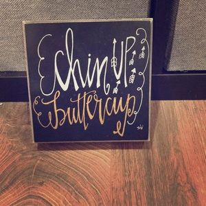 Wooden decorative sign